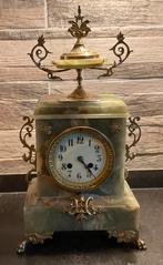 19e eeuwse onyx klok Japy, zeer goede staat., Antiek en Kunst, Antiek | Klokken, Ophalen of Verzenden