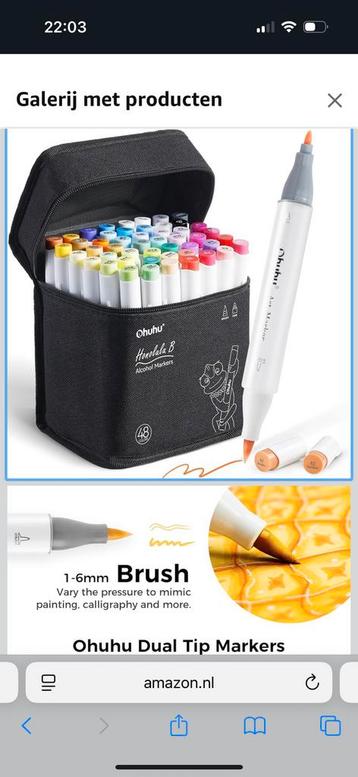 Ohuhu marker set 48 beschikbaar voor biedingen