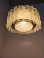 Vintage Glazen Hanglamp. Doria Leuchten, Ophalen, 50 tot 75 cm, Vintage, Zo goed als nieuw