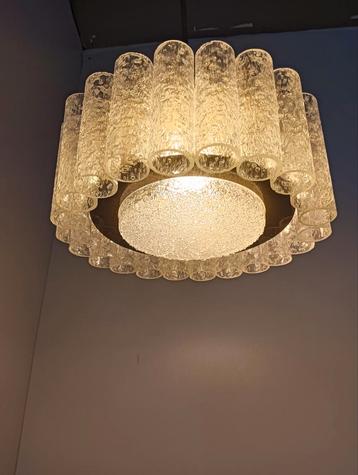 Vintage Glazen Hanglamp. Doria Leuchten  beschikbaar voor biedingen