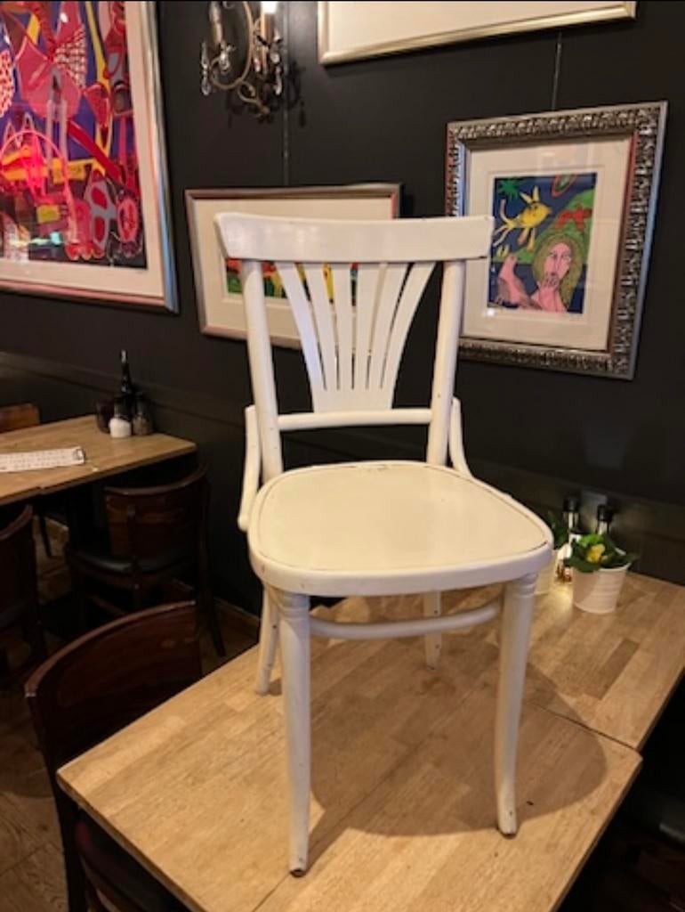 Thonet cafe stoel, partij 30 stuks, Ophalen of Verzenden, Bruin, Twee