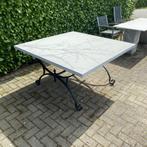 Betonnen Tuintafel - Stalen frame - 140x140Cm, Ophalen of Verzenden, Nieuw, Vierkant, Overige materialen