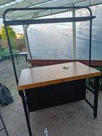 Keukeneiland/bartafel met 2 barkrukken, Huis en Inrichting, Tafels | Eettafels, Ophalen, Gebruikt, 100 tot 150 cm, 50 tot 100 cm