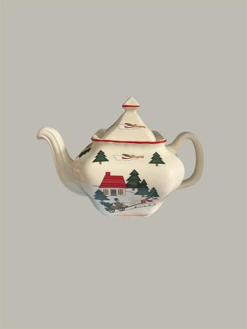 Teapot Mason’s Christmas Village Made in England theepot beschikbaar voor biedingen