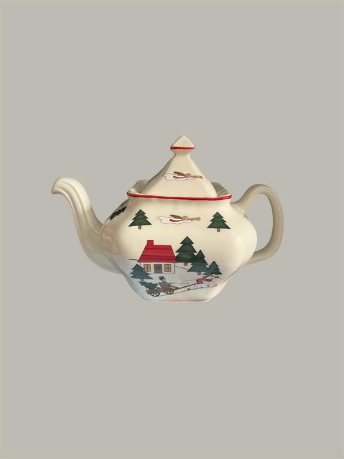 Teapot Mason’s Christmas Village Made in England theepot, Diversen, Kerst, Ophalen of Verzenden