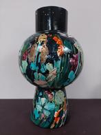 Kunst van Sharon vaas Model Fiep, Zwart, Ophalen of Verzenden, Minder dan 50 cm, Glas