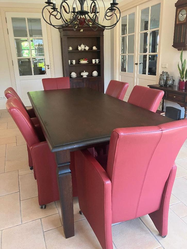 GOOSSENS excellent topstoel RIVA masterleer normaal 579,00, Huis en Inrichting, Stoelen, Zo goed als nieuw, Vijf, Zes of meer stoelen