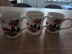 3 kerst bekers, Verzenden, Gebruikt, Overige stijlen, Kop(pen) en/of Schotel(s)