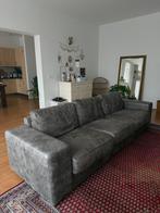 Grote leren bank, Ophalen, 250 tot 300 cm, Gebruikt, Minder dan 75 cm