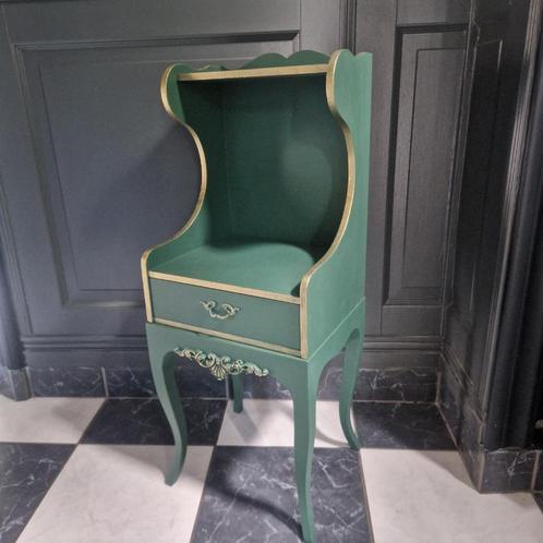nachtkastje, telefoonkastje queen ann groen, Huis en Inrichting, Slaapkamer | Nachtkastjes, Zo goed als nieuw, 70 cm of meer, Minder dan 45 cm