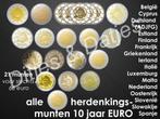 Alle 2 euromunten - 10 jaar euro inclusief alle letters!, Ophalen of Verzenden