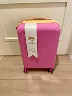 Hema koffer rolkoffer trolley tompouce roze geel nieuw, Sieraden, Tassen en Uiterlijk, Koffers, Ophalen, Uitschuifbare handgreep