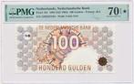 Nederland 100 gulden 1992 Steenuil PMG70 EPQ (Star), Los biljet, Ophalen of Verzenden, 100 gulden