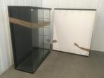 Twee vitrinekasten, Huis en Inrichting, Kasten | Vitrinekasten, Ophalen, 50 tot 100 cm, Minder dan 100 cm, Glas