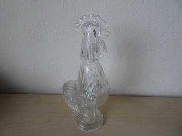 Glazen karaf/fles in de vorm van een haan beschikbaar voor biedingen