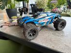 Mooie Traxxas rustler 4x4 1:10 brushed inc 3x accu en lader, Hobby en Vrije tijd, Auto offroad, Zo goed als nieuw, Schaal 1:10
