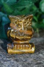 Kristallen Tijgeroog Uil (nr. 02), Verzamelen, Mineralen en Fossielen, Ophalen of Verzenden, Mineraal