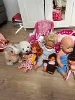 Poppenspulletjes:poppen, maxicosi, accessoires, kleertjes, Kinderen en Baby's, Speelgoed | Poppen, Ophalen of Verzenden, Gebruikt