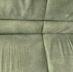 2-Zits bank Microleder groen, Ophalen, Gebruikt, 75 tot 100 cm, 200 tot 250 cm