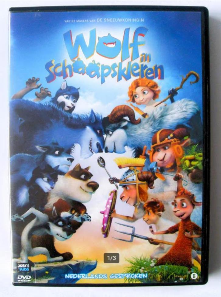 Wolf in schaapskleren (originele dvd), Cd's en Dvd's, Dvd's | Tekenfilms en Animatie, Zo goed als nieuw, Europees, Tekenfilm, Vanaf 6 jaar