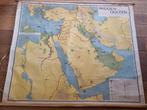 Oude schoolkaart Midden-Oosten, Antiek en Kunst, Antiek | Schoolplaten, Ophalen of Verzenden