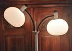 Vintage Dijkstra vloerlamp dubbele booglamp uit jaren 60/70, Huis en Inrichting, Lampen | Vloerlampen, Metaal, 150 tot 200 cm