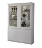 Buffet-Vitrinekast hoogglans 2 deuren AANBIEDING--, Nieuw, Glas, 25 tot 50 cm, Ophalen of Verzenden