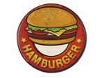 Hamburger Metalen Plaat (Bord Snackbar Cafe Retro Vintage), Verzenden, Nieuw