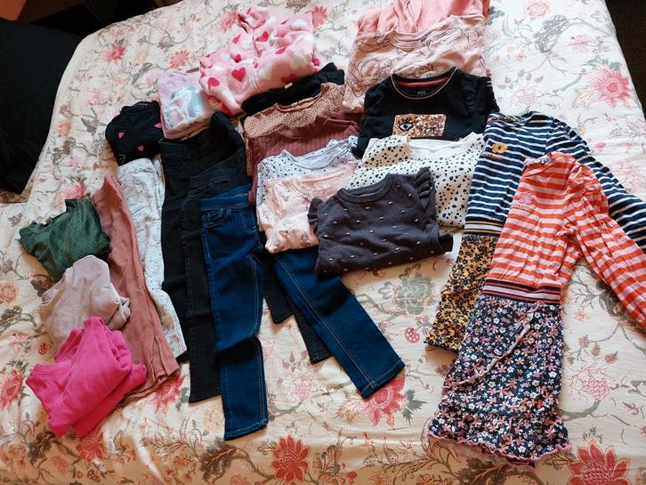 Kledingpakket meisje najaar/winter meisje maat 110/116, Kinderen en Baby's, Kinderkleding | Kinder-kledingpakketten, Maat 110