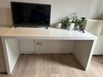 Witte tafel ikea, Huis en Inrichting, Bureaus, Ophalen, Zo goed als nieuw
