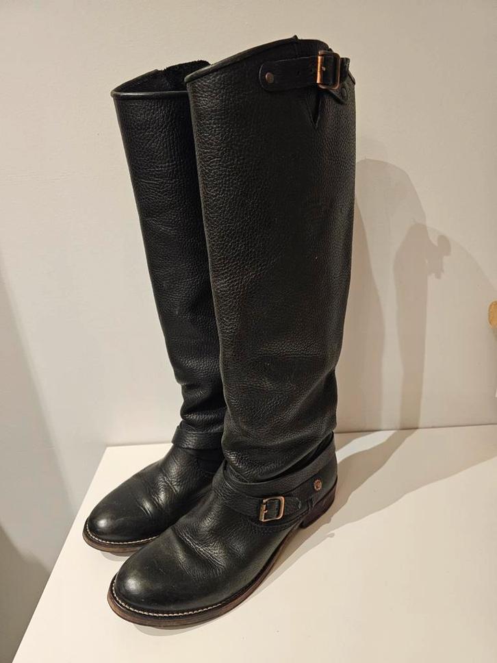 Tommy Hilfiger Hoge Laarzen Zwart Leer, Kleding | Dames, Schoenen, Gedragen, Hoge laarzen, Zwart, Ophalen of Verzenden