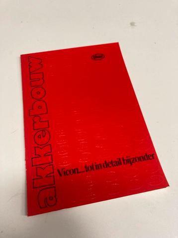 Vicon Akkerbouw catalogus beschikbaar voor biedingen