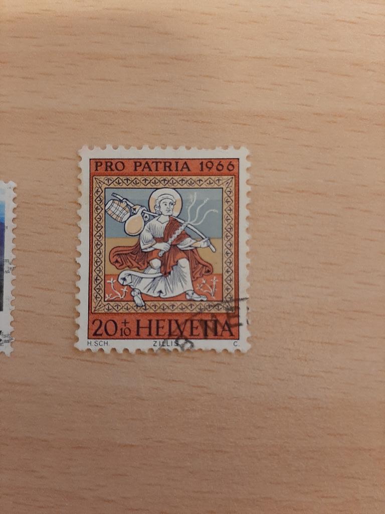 1966 Zwitserland Pro Patria, Verzenden, Gestempeld