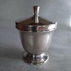 Douwe Egberts theebusje verzilverd - empire stijl, Ophalen, Gebruikt