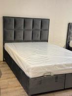 140x200 en 160x200 boxspring met opbergruimte! Zie foto’s, Ophalen, Beige, Tweepersoons, Zo goed als nieuw