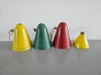 Metalen lampenkapjes voor hanglampen jaren 50, Huis en Inrichting, Lampen | Hanglampen, Ophalen of Verzenden, Gebruikt, Metaal