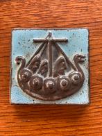 Thyssen Keramik Denemarken Tegel Viking Schip, Antiek en Kunst, Antiek | Wandborden en Tegels, Ophalen of Verzenden