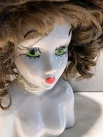Vintage porseleinen Doll buste, Ophalen of Verzenden
