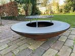 bbq, barbecue, cortenstaal vuurschaal met bakring en grill, Ophalen, Nieuw, Met accessoires