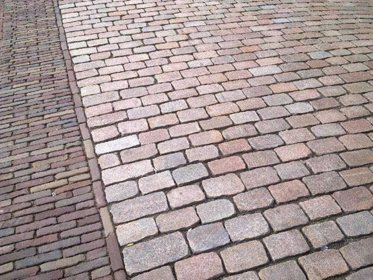 Gebruikte zweeds graniet kinderkoppen/kasseien 20x14x14cm, Tuin en Terras, Tegels en Klinkers, Gebruikt, Overige typen, Natuursteen