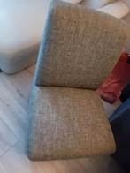 6 Grijze Eetkamerstoelen met Wieltjes, Huis en Inrichting, Stoelen, Gebruikt, Ophalen of Verzenden, Vijf, Zes of meer stoelen