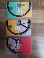 3 Telefoonkaarten fietswiel. PTT Telecom., Verzamelen, Ophalen of Verzenden, Nederland