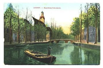 943417 Leiden Rapenburg 1915 Gelopen met Postzegel  beschikbaar voor biedingen