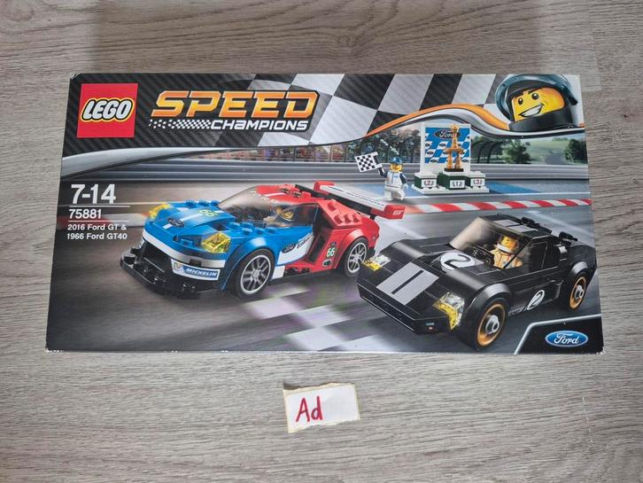 LEGO Speed Champions 75881 - Ford GT & GT4, Kinderen en Baby's, Speelgoed | Duplo en Lego, Nieuw, Lego, Complete set, Ophalen of Verzenden