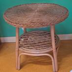 Vintage rotan tafel, Ophalen of Verzenden