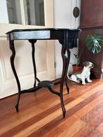 Antiek designer bijzettafel.Hoogte 68 cm,breedte 60cm, Ophalen, 50 tot 100 cm, Rond, Zo goed als nieuw