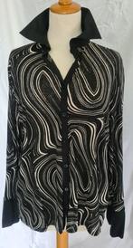 Dames bloes, mt 48, zwart-créme, Ophalen of Verzenden, Gedragen, Maat 46/48 (XL) of groter, Zwart