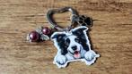 Tashanger sleutelhanger Border collie met guardian angel, Verzenden, Nieuw, Overige kleuren, Shopper