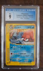 CGC 9 Piloswine (JP) 034/088 - Mysterious Mountains Holo, Ophalen, Zo goed als nieuw, Losse kaart, Foil