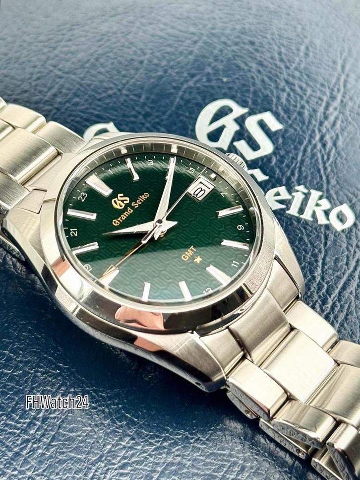 Grand Seiko GMT SBGN007 25th Year Limited 1200 pieces made., Sieraden, Tassen en Uiterlijk, Horloges | Heren, Gebruikt, Polshorloge